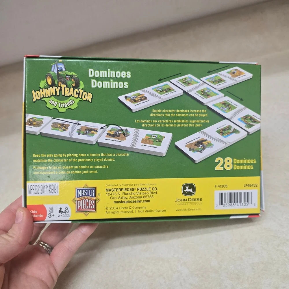 John‎ Deere Johnny Tractor and Friends Dominoes Matching Game 28 Pieces 41305